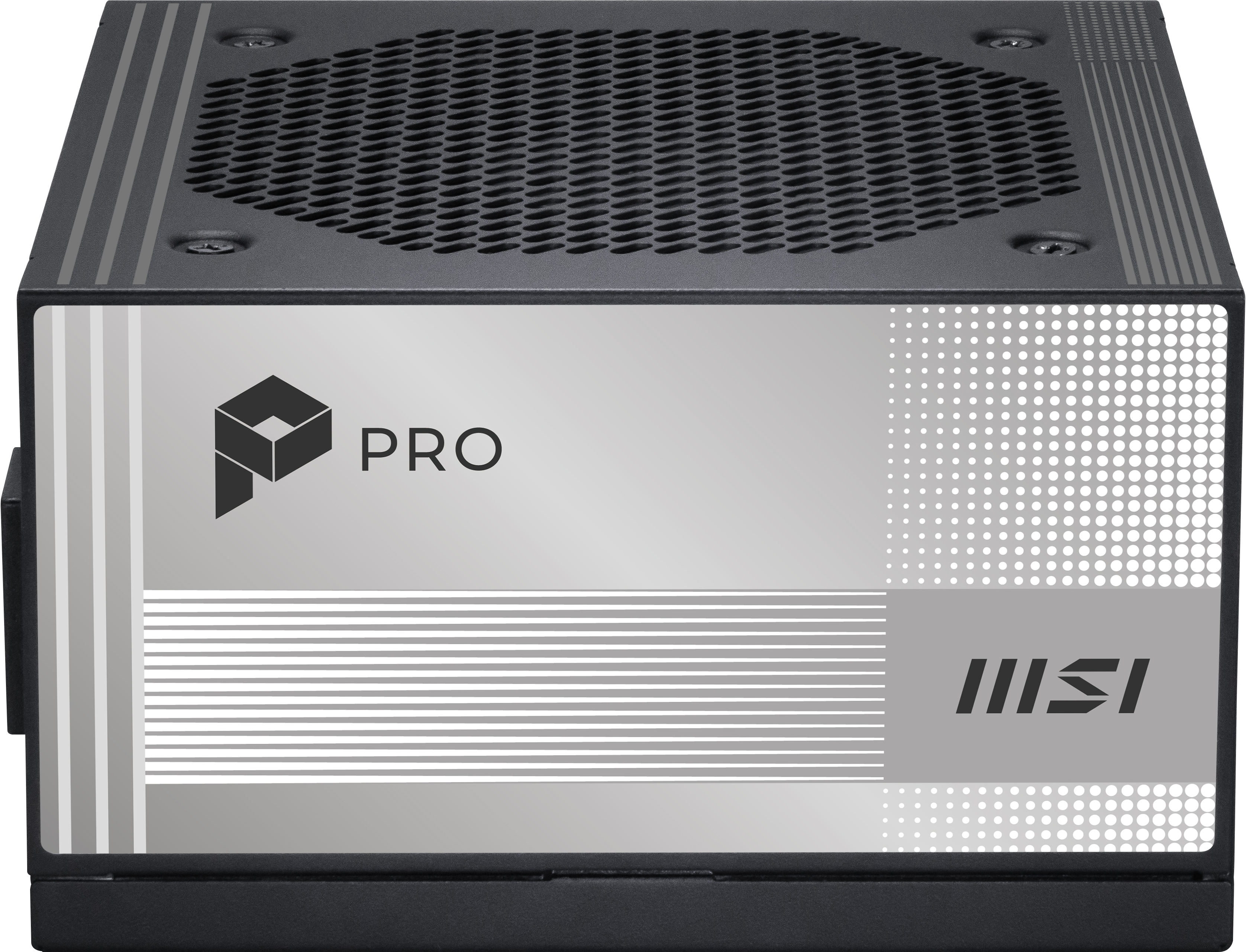 Alt View 6. MSI - PRO A1000PL PCIE5 - Full Modular - 80 Plus Platinum 1000W - ATX 3.1 - PCIe 5.1 - Native 12V-2x6 - Gaming Power Supply - Black.