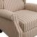 Alt View 11. Bestier - Classic Wide Upholstered Stripe Recliner with Wing Back - 31" Wide - Light Brown.