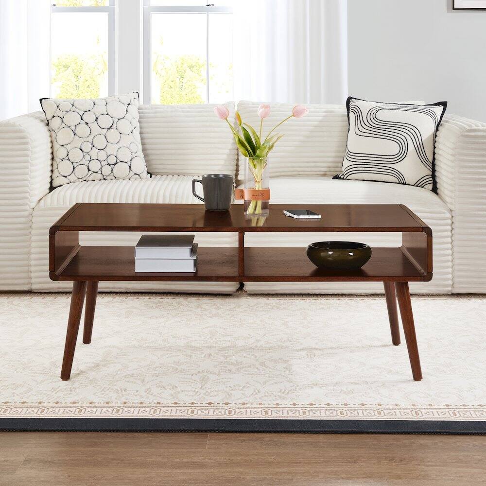 Angle. Convenience Concepts - Napa Coffee Table with Shelf - Espresso.