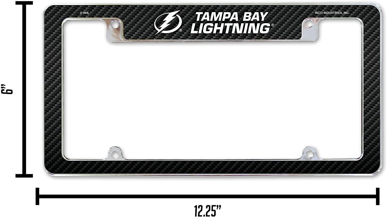6" | NHL TAMPA BAY LIGHTNING 12.25" RICO INDUSTRIES, INC.
