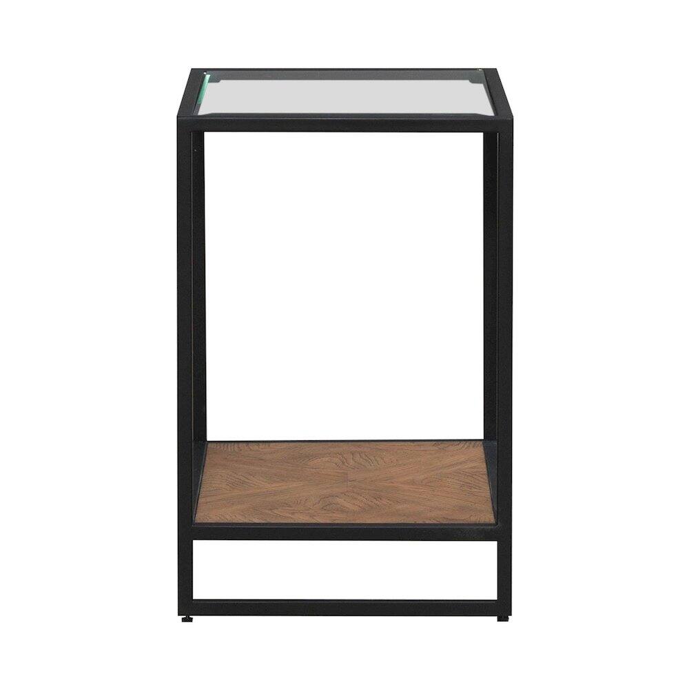Alt View 1. Liberty Furniture Industries - Bedford Chairside Table for Living Room - Weathered Oak - Weathered Oak.
