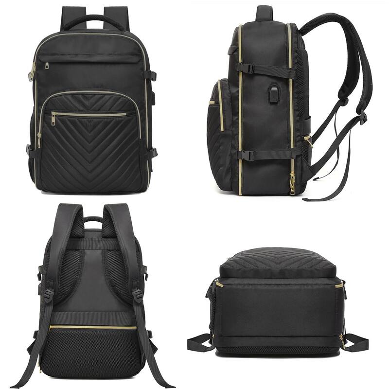 Auledio 4pcs Large Capacity Travel Backpack Set, Carry On Backpack