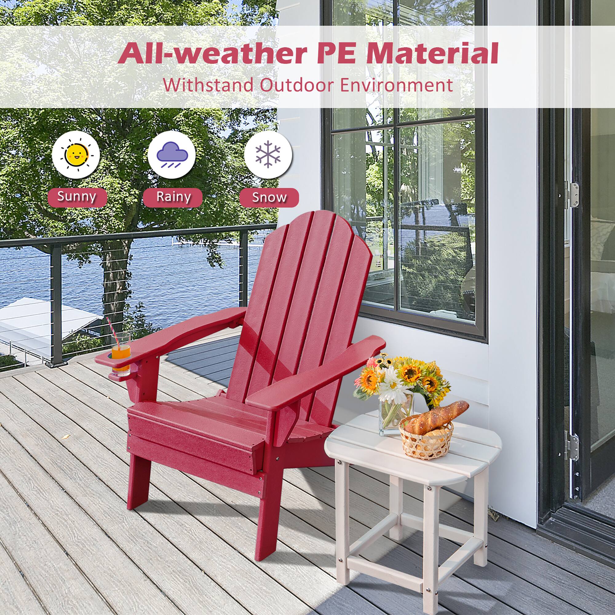 All-weather PE Material Withstand Outdoor Environment
Sunny
Rainy
Snow