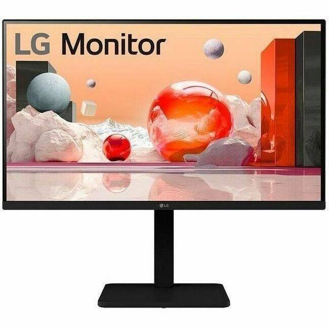 Angle. LG - LG 27BA450-B 27" Class Full HD LCD Monitor - 16:9 - Matte Black - TAA Compliant - 27" Viewable - In-plane Switching - Black.