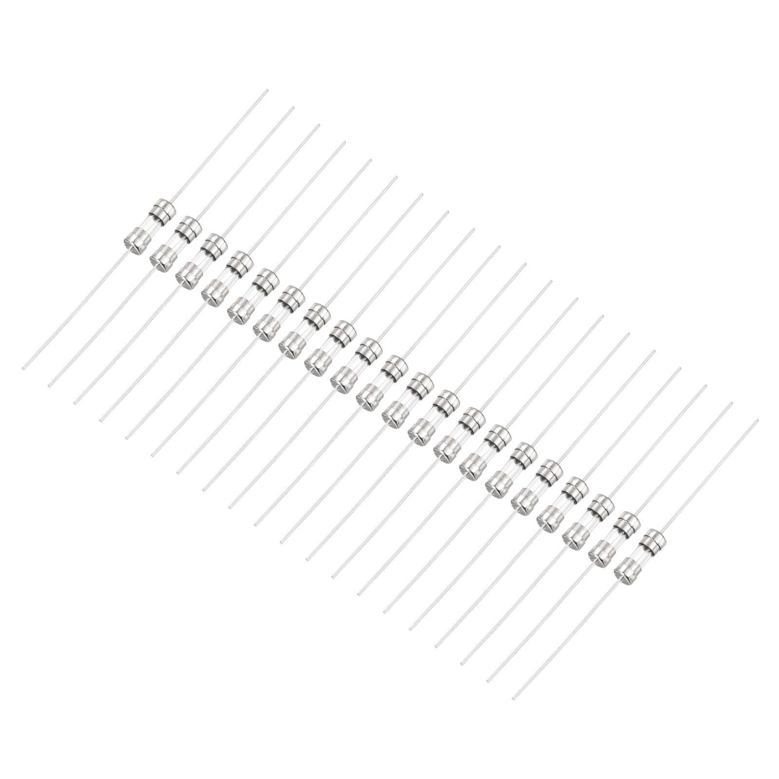 Front. Unique Bargains - 3A 250V Glass Fuse 3.6 x10mm Fast Blow Fuse with Lead 20 for Home Appliancespcs.