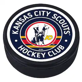 Mustang Drinkware - Kansas City Scouts Hockey Club Vintage Hockey Puck - Multicolor