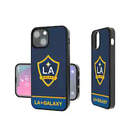 Keyscaper - MLS - LA Galaxy Bump Case with 8.2ft Drop Protection - 15 Plus - Multicolor