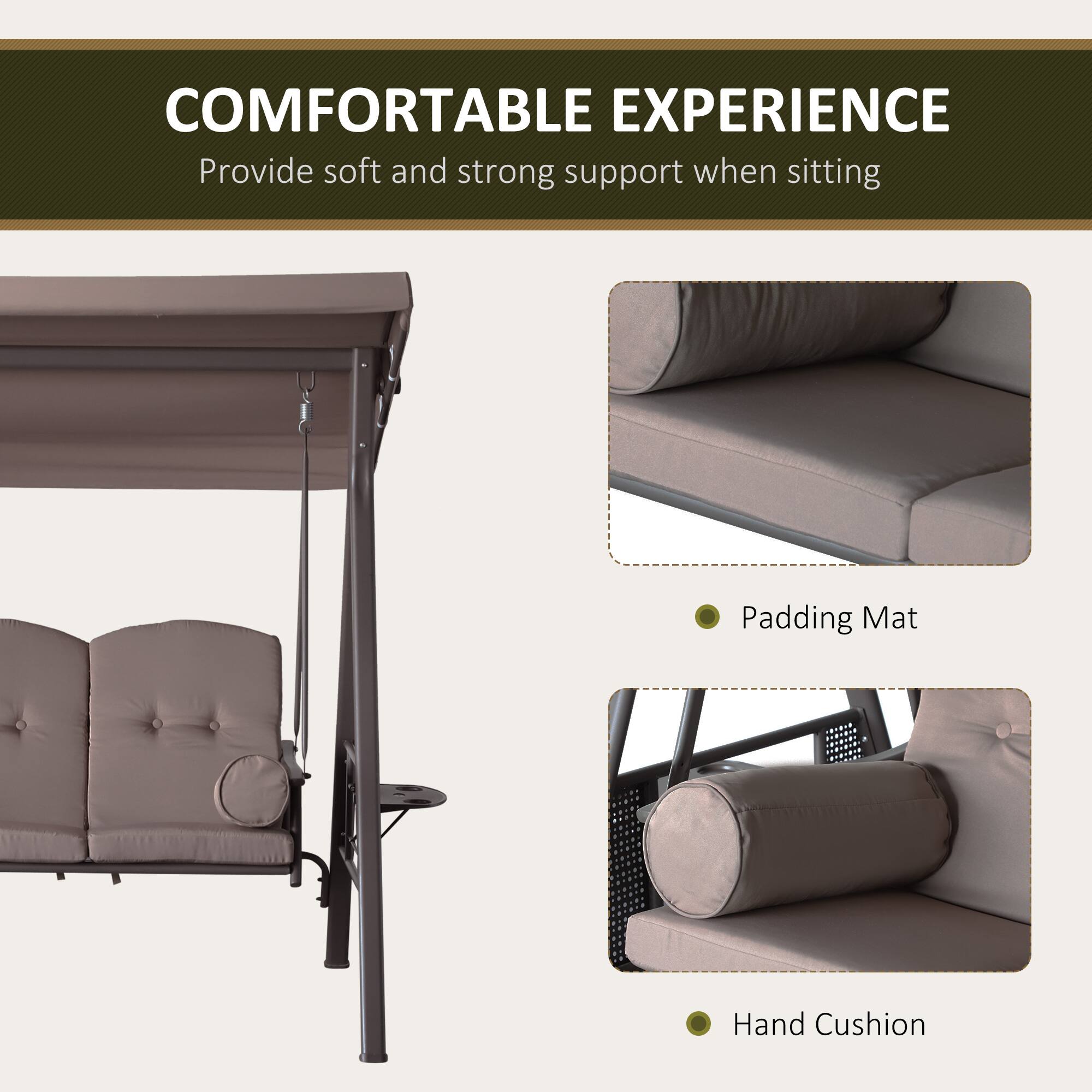 COMFORTABLE EXPERIENCE
Provide soft and strong support when sitting
Padding Mat
Hand Cushion