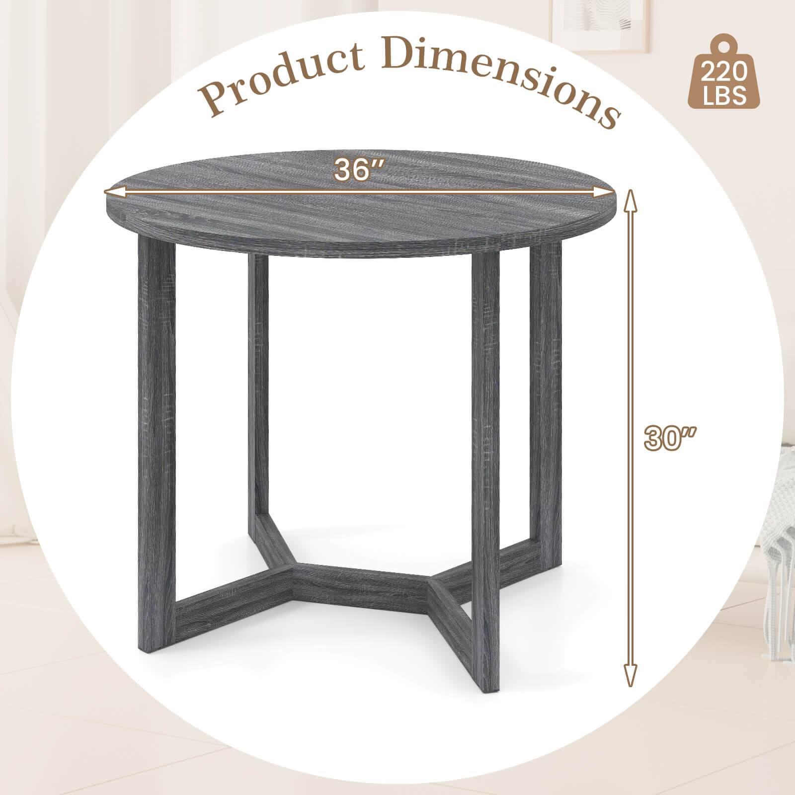 Product Dimensions: 220 LBS, 36" diameter, 30" height.