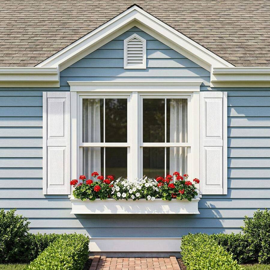 Perfect Square Window Kadyn All Weather Square Faux Window Panel Decor, Durable Architectural ...
