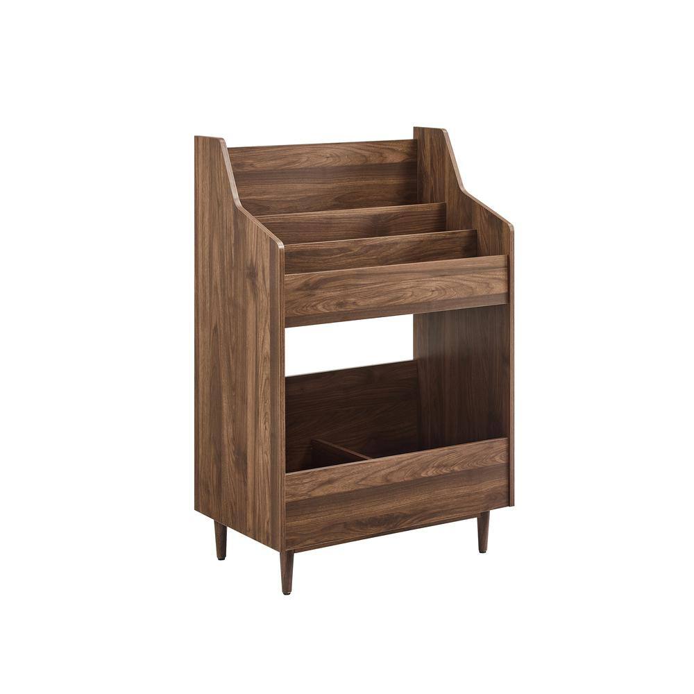 Alt View 3. Crosley Furniture - Liam Vinyl Record Storage Stand - Walnut.