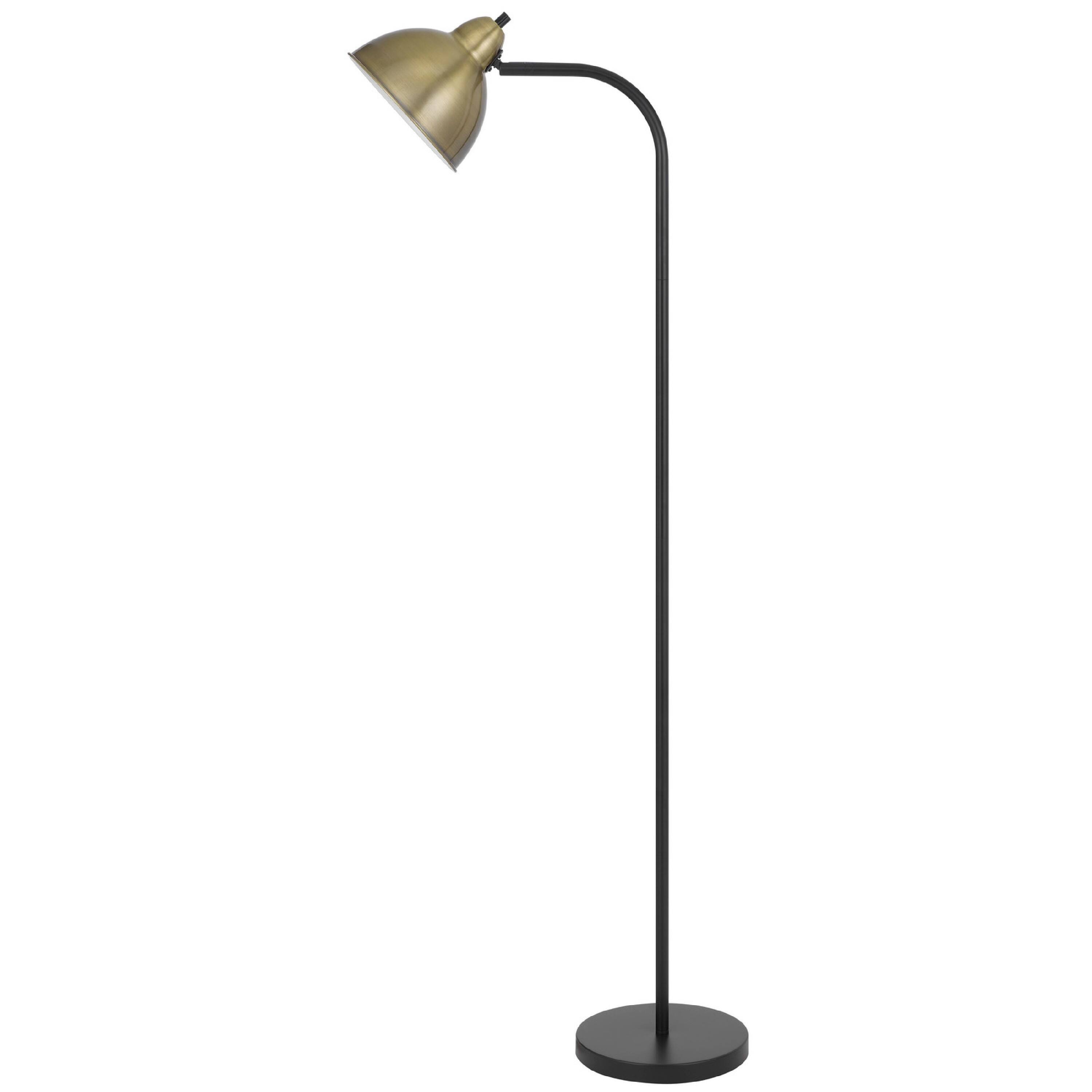Left. Manhattan Lane - Floor Lamp, Vintage Style Dome Shade.