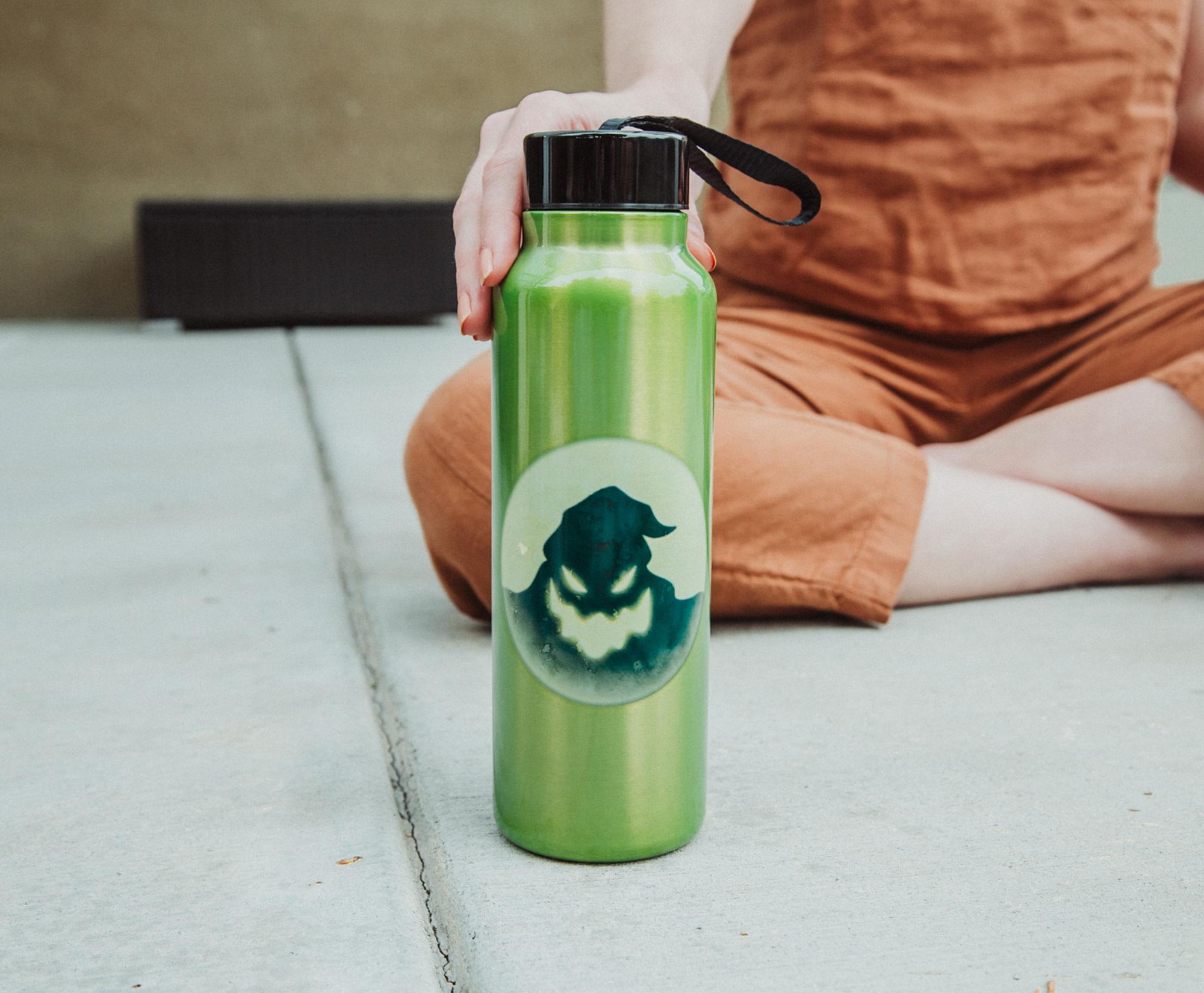 Alt View 3. Disney - Disney Nightmare Before Christmas "Everyone Boogie" Stainless Steel Water Bottle - Green.