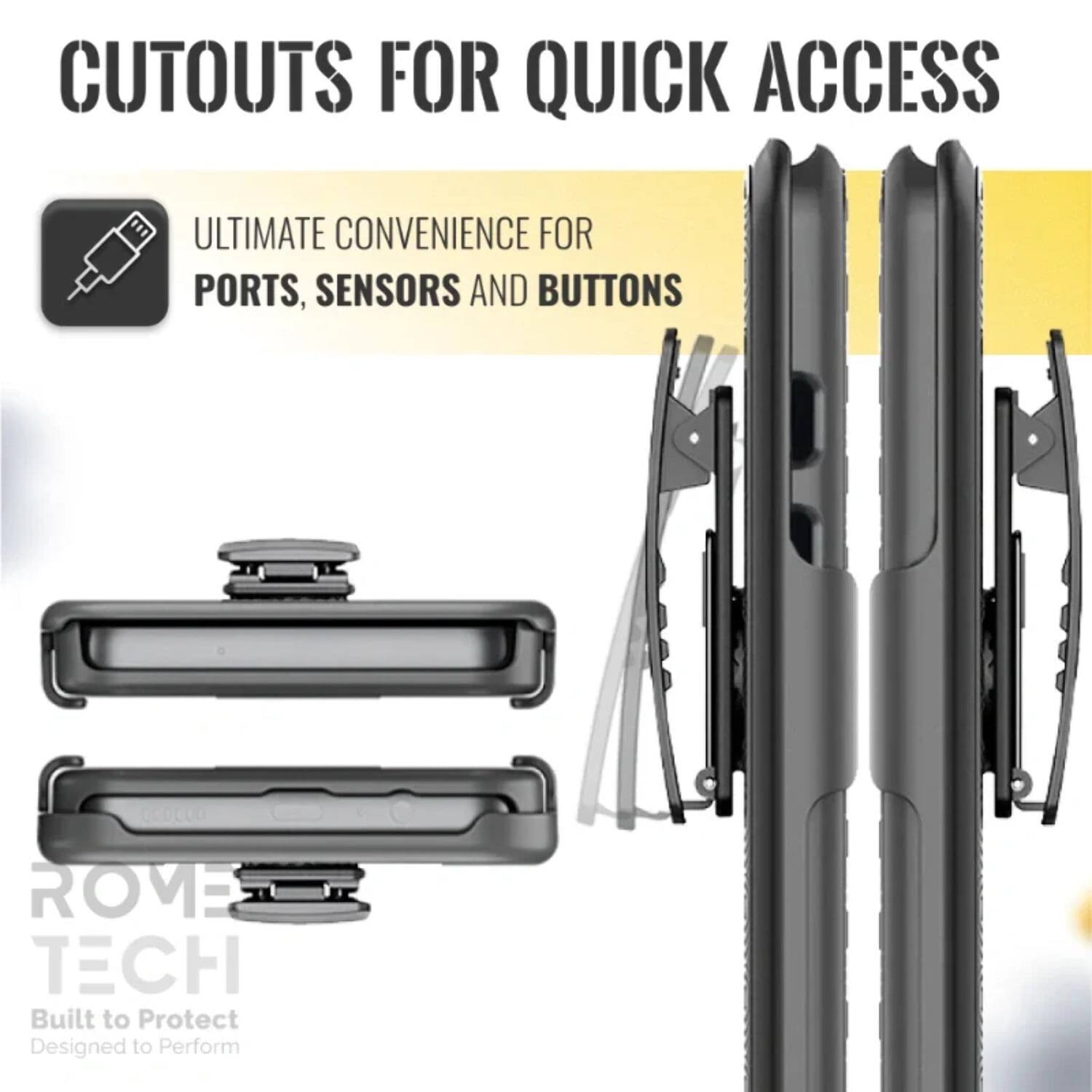 CUTOUTS FOR QUICK ACCESS

ULTIMATE CONVENIENCE FOR PORTS, SENSORS AND BUTTONS

G200CO ROVE TECH

Built to Protect
Designed to Perform