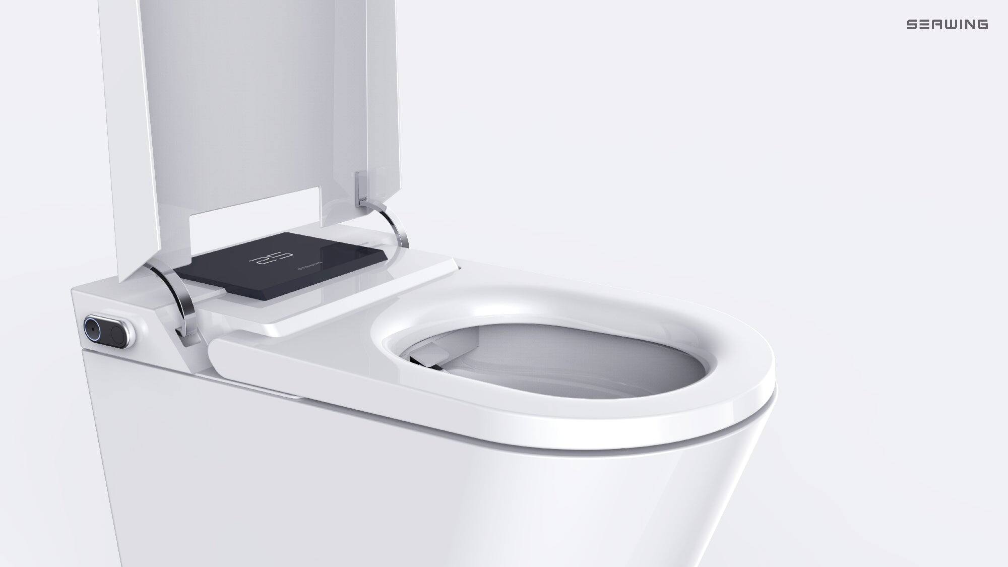 Alt View 8. Boyel Living - White Pro Version Smart Toilet Multi Mode Cleaning Heated Seat Auto Lid Sensor Flush Premium Full Function Design - WHITE.