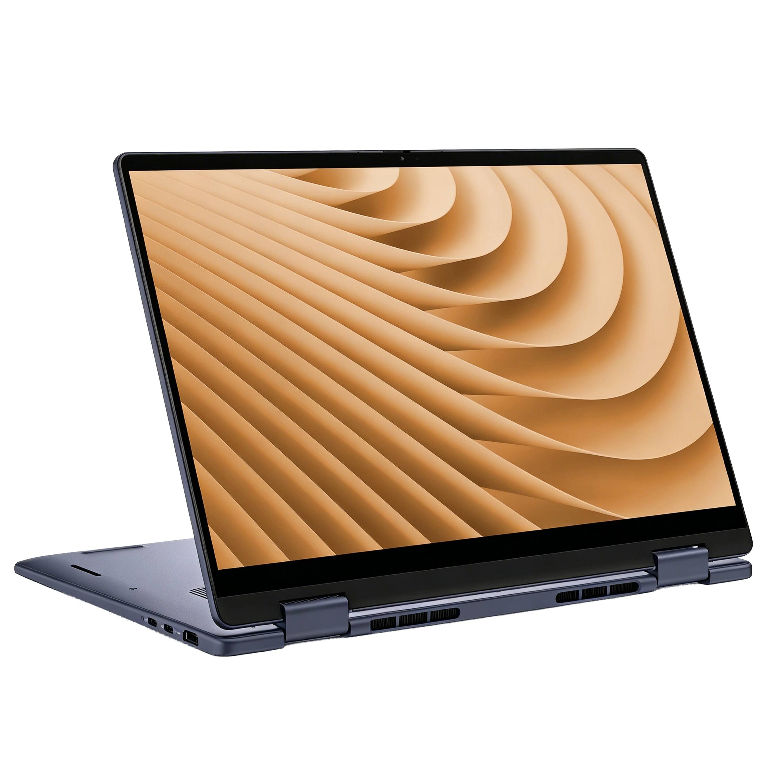 Alt View 3. Dell - Dell Plus 14" 2K 2-in-1 Touchscreen,Ryzen 7 350,16GB RAM,4TB SSD+1TB Dock Set,Backlit Keyboard,Fingerprint,Win 11,Blue - Blue.