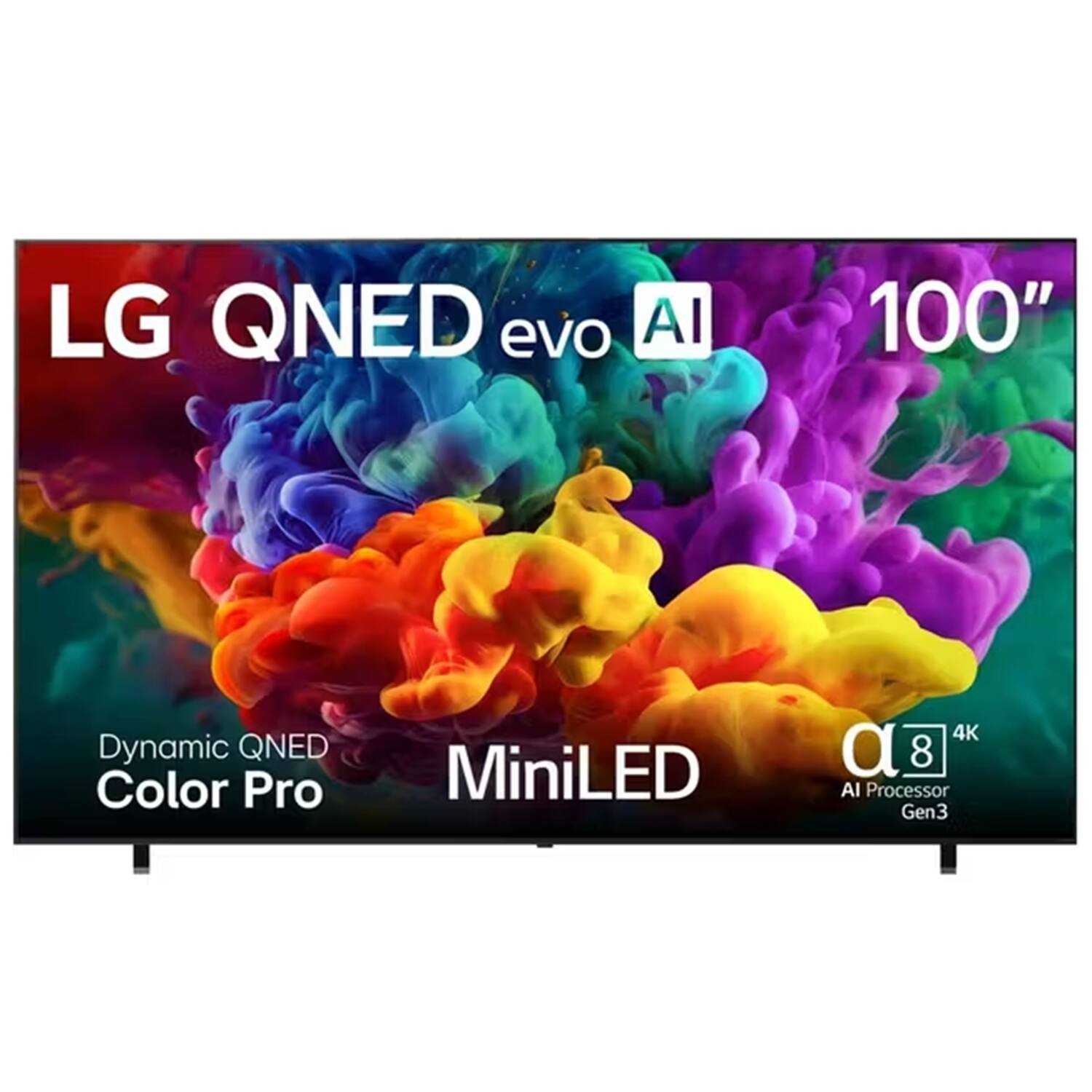 LG QNED evo AI 100" Dynamic QNED Color Pro MiniLED 4K α8 AI Processor Gen3