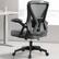 Left. Brick Attic - Ergonomic Home Office Chair, Computer Desk Chair with Adjustable Lumbar support Reversible Armrests, Work Chair - Dark Grey.