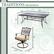 Left. Hanover - Traditions 11-Piece Dining Set with Ten Swivel Rockers and an Extra-Long Dining Table - Alumicast/Tan.