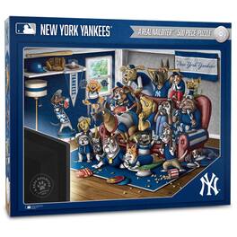 YouTheFan - New York Yankees Purebred Fans 18'' x 24'' A Real Nailbiter 500-Piece Puzzle - Multicolor
