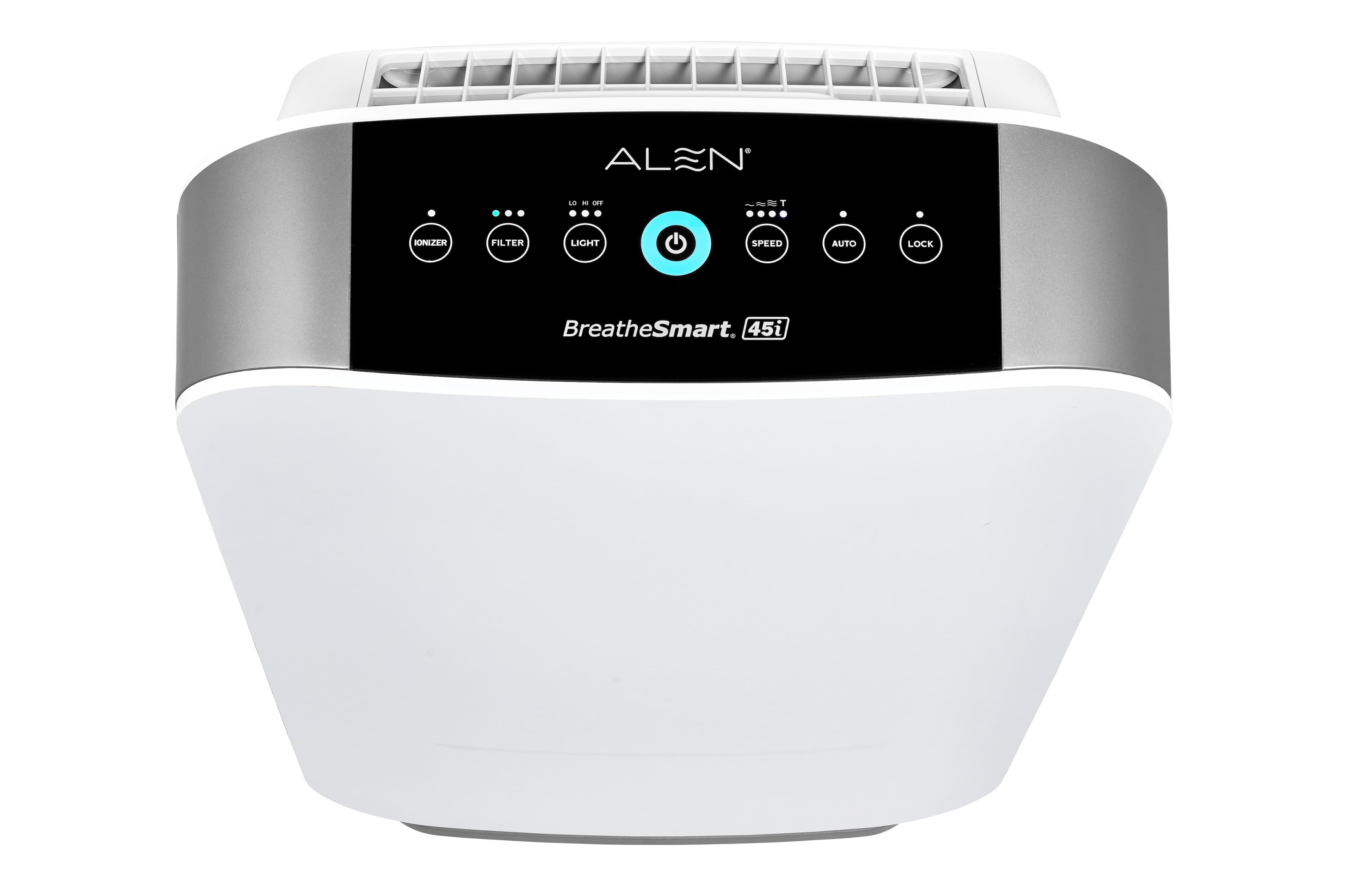 Alt View 13. Alen - BreatheSmart 45i 800 SqFt Air Purifier with Pure HEPA Filter for Allergens, Dust & Mold - White.