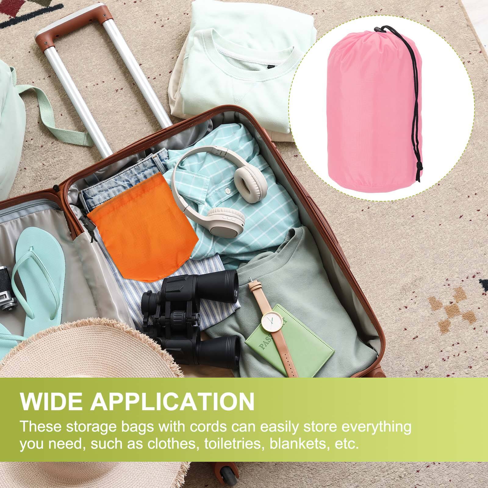 WIDE APPLICATION

These storage bags with cords can easily store everything you need, such as clothes, toiletries, blankets, etc.