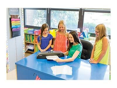 Alt View 4. Fellowes - Callisto 125 Thermal & Cold Laminator, 12.5" Width - Silver/Black.