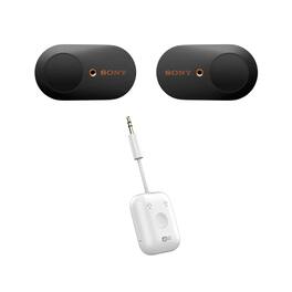 Sony - WF-1000XM3 True Wireless Noise-Canceling Earbud Headphones Bundle - Black