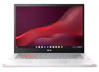ASUS - Chromebook Vibe CX34 Flip 14" FHD Touch Chromebook Laptop - Intel Core i5 with 8GB Memory - 256GB SSD - Pearl White - Front_Zoom