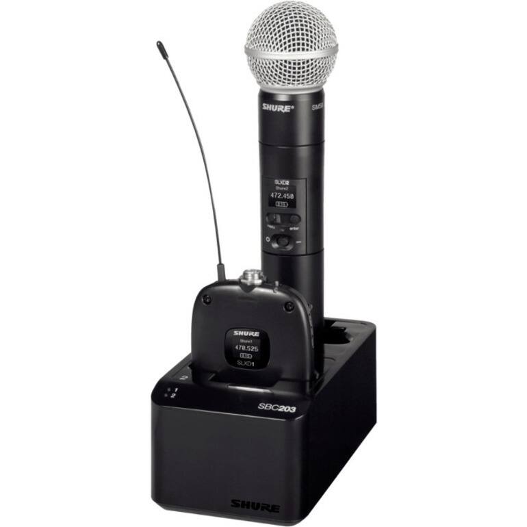 SHURE SMd 472.458  
SHURE 478.525  
SBC203  
SLXD1