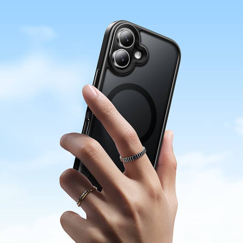 Alt View 4. hoco. - AS12 MagSafe Case with Kickstand for Apple iPhone 17 - Black.