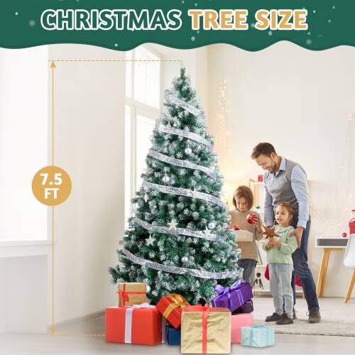 CHRISTMAS TREE SIZE  
7.5 FT