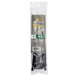 Steel Grip - 8 in. L Black Reusable Tie Strap 25 pk