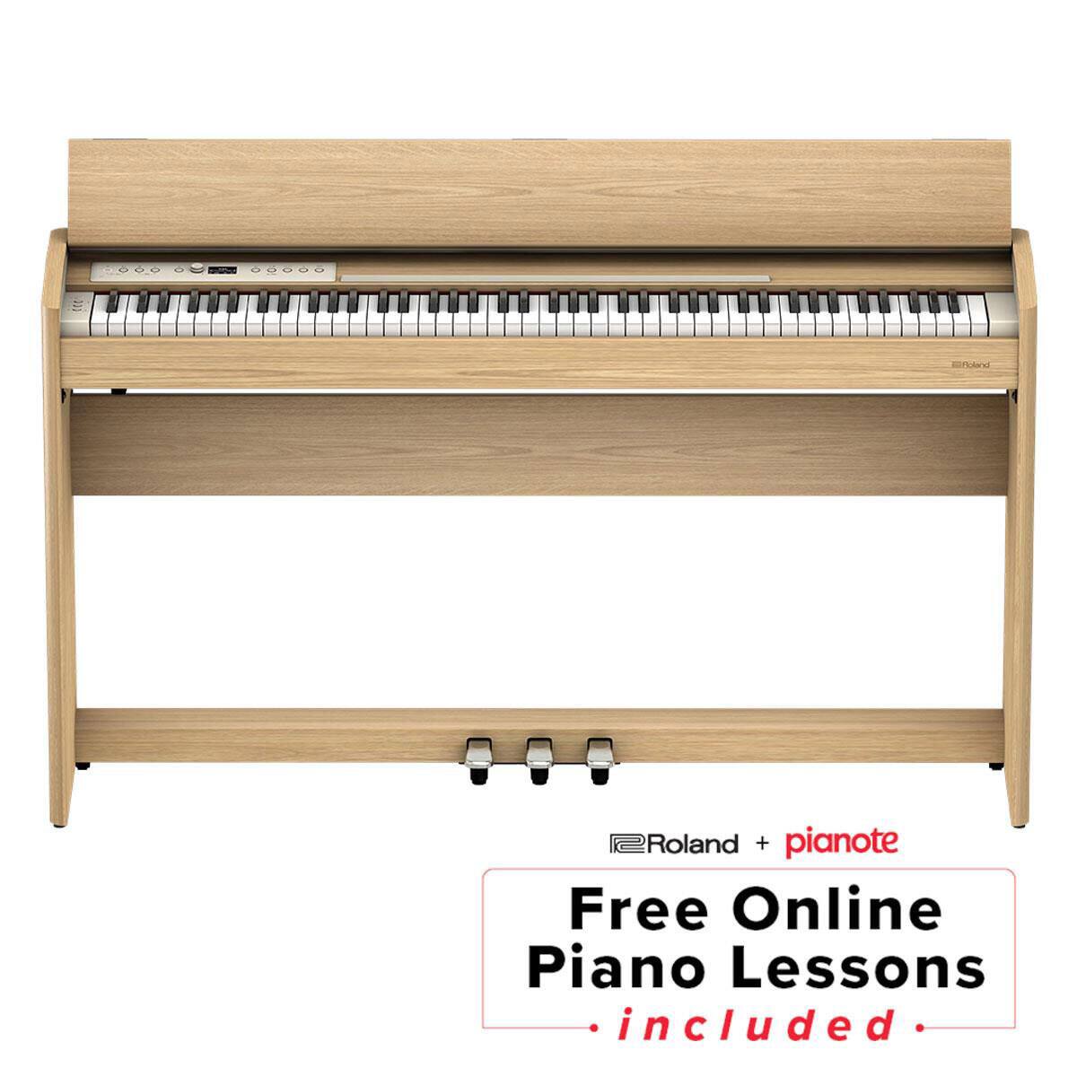 Roland + pianote  
Free Online Piano Lessons included