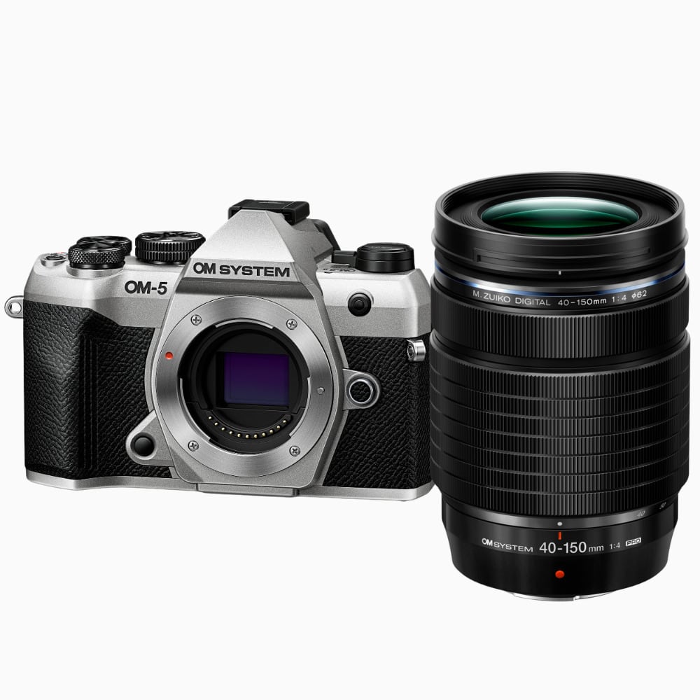 OM System - OM-5 Mark II Mirrorless Camera (Silver) & 40-150mm f/4 PRO Lens Bundle price history on PriceWatchPro