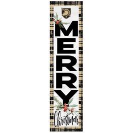 Jardine - Army Black Knights 12'' x 48'' Outdoor Christmas Leaner - White