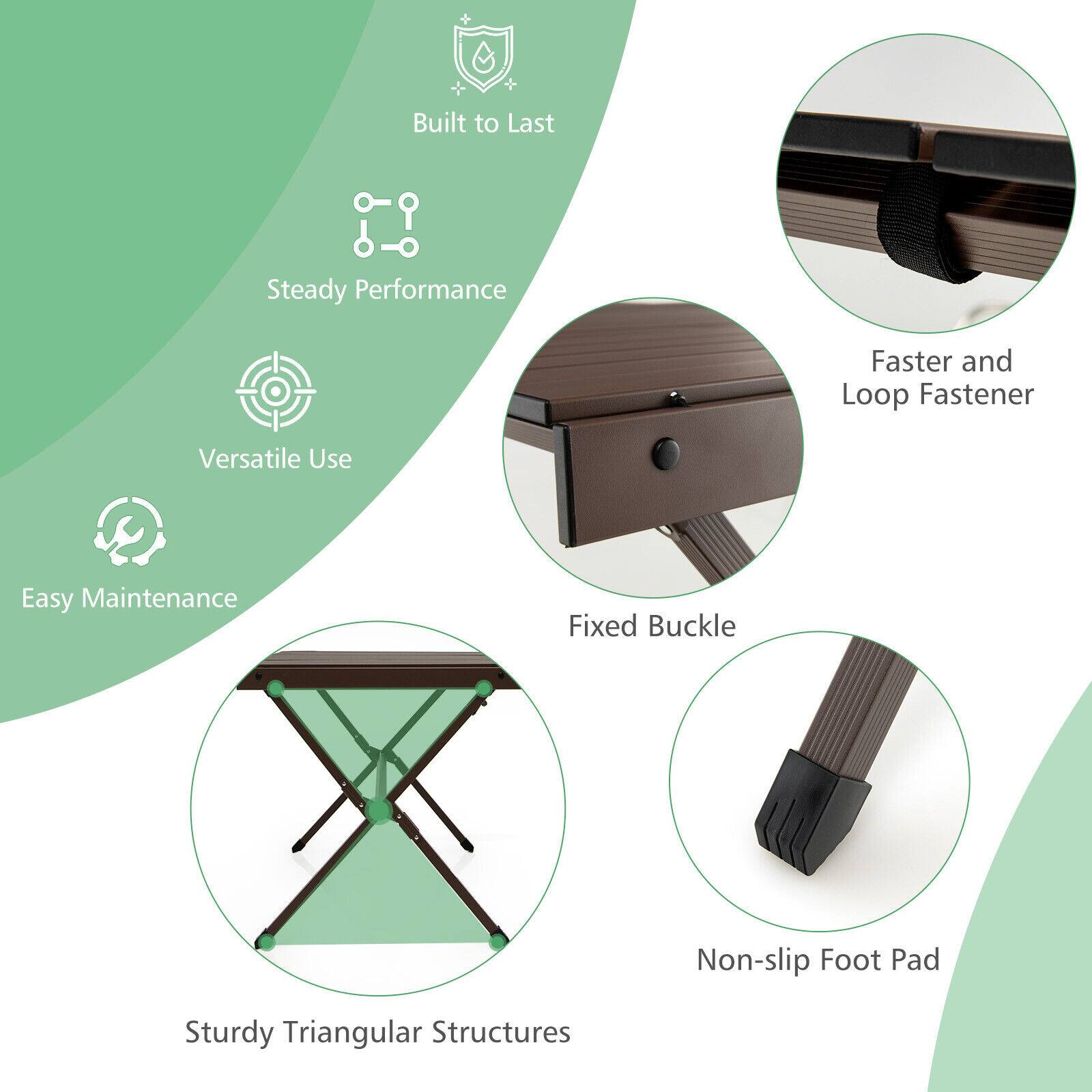 - Built to Last
- Steady Performance
- Faster and Loop Fastener
- Versatile Use
- Easy Maintenance
- Fixed Buckle
- Non-slip Foot Pad
- Sturdy Triangular Structures