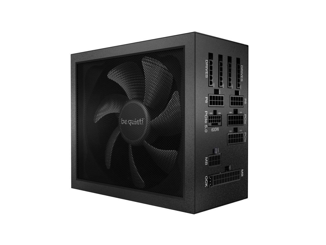 be quiet! DRIVES  
P8 150 d PCle 5.0 600W  
I MB  
OCK: Le i - I  
1 DRIVES i I  
P8 - POle  
PCle MR