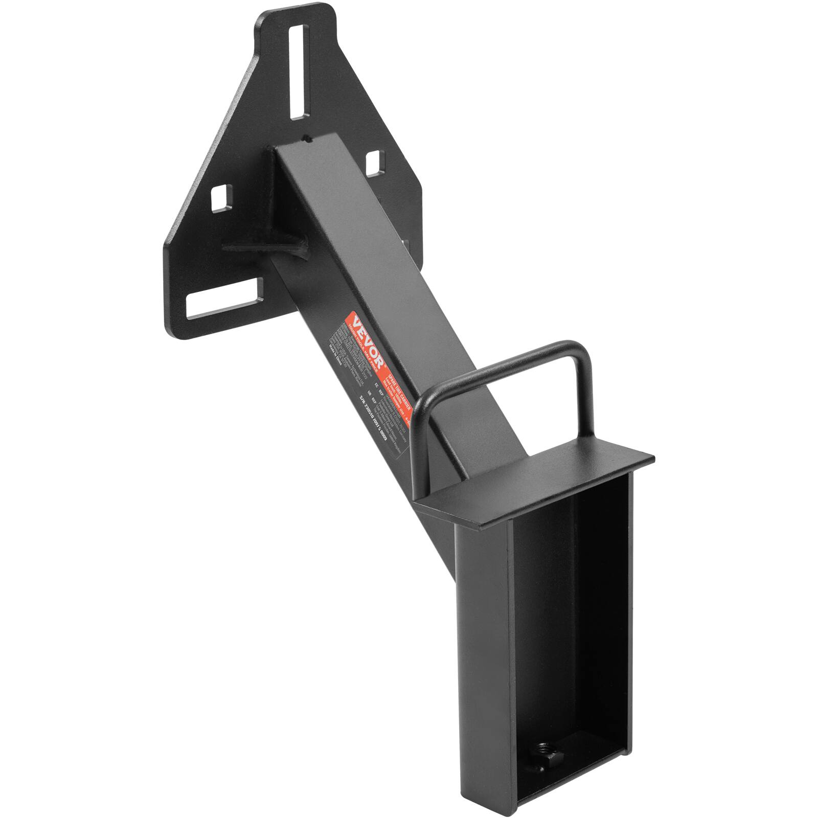 Alt View 5. VEVOR - Spare Tire Carrier, Trailer Spare Tire Mount, 160 lbs Capacity, Utility Trailer Accessories - Black.