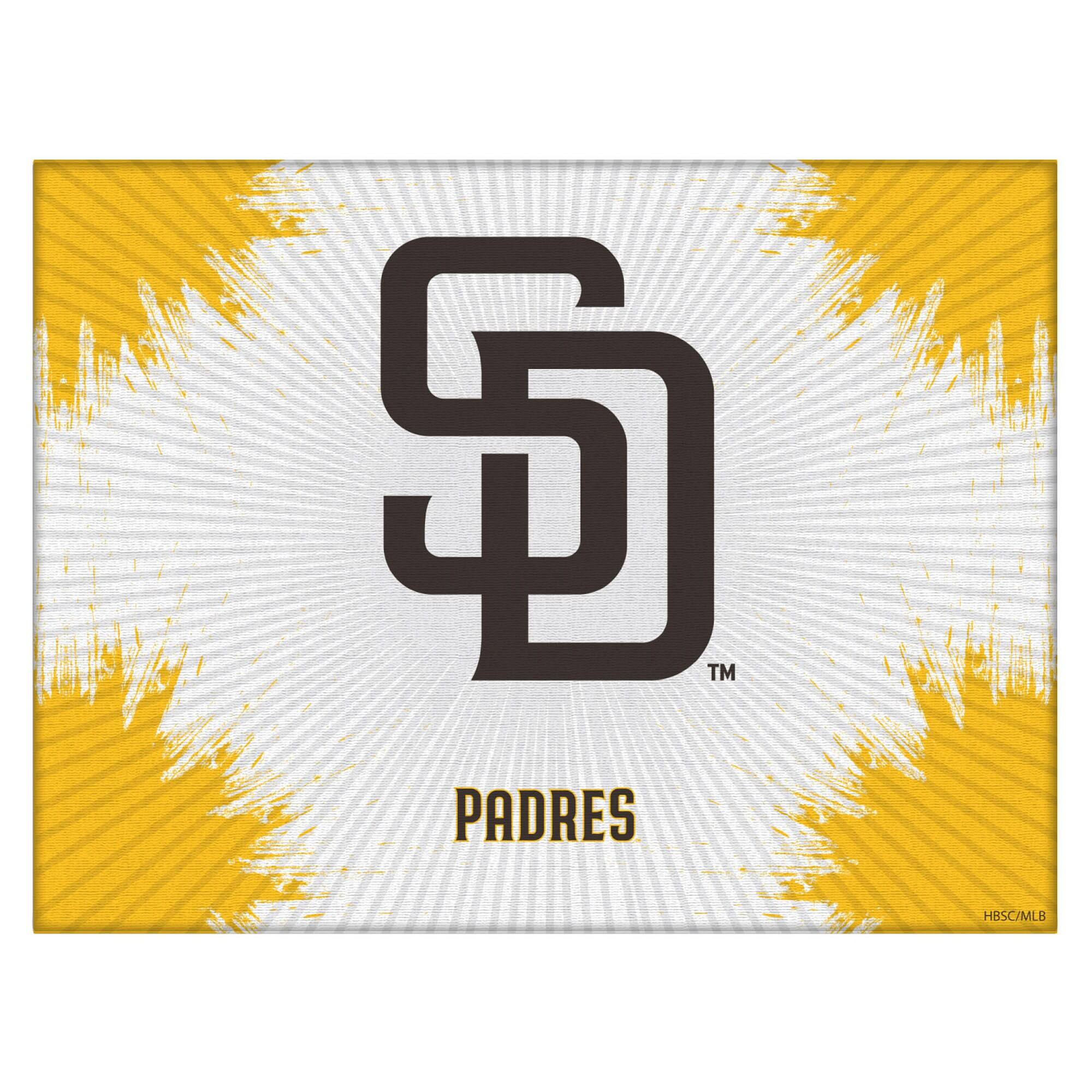San Diego Padres 15" x 20" Splash Canvas Wall Art