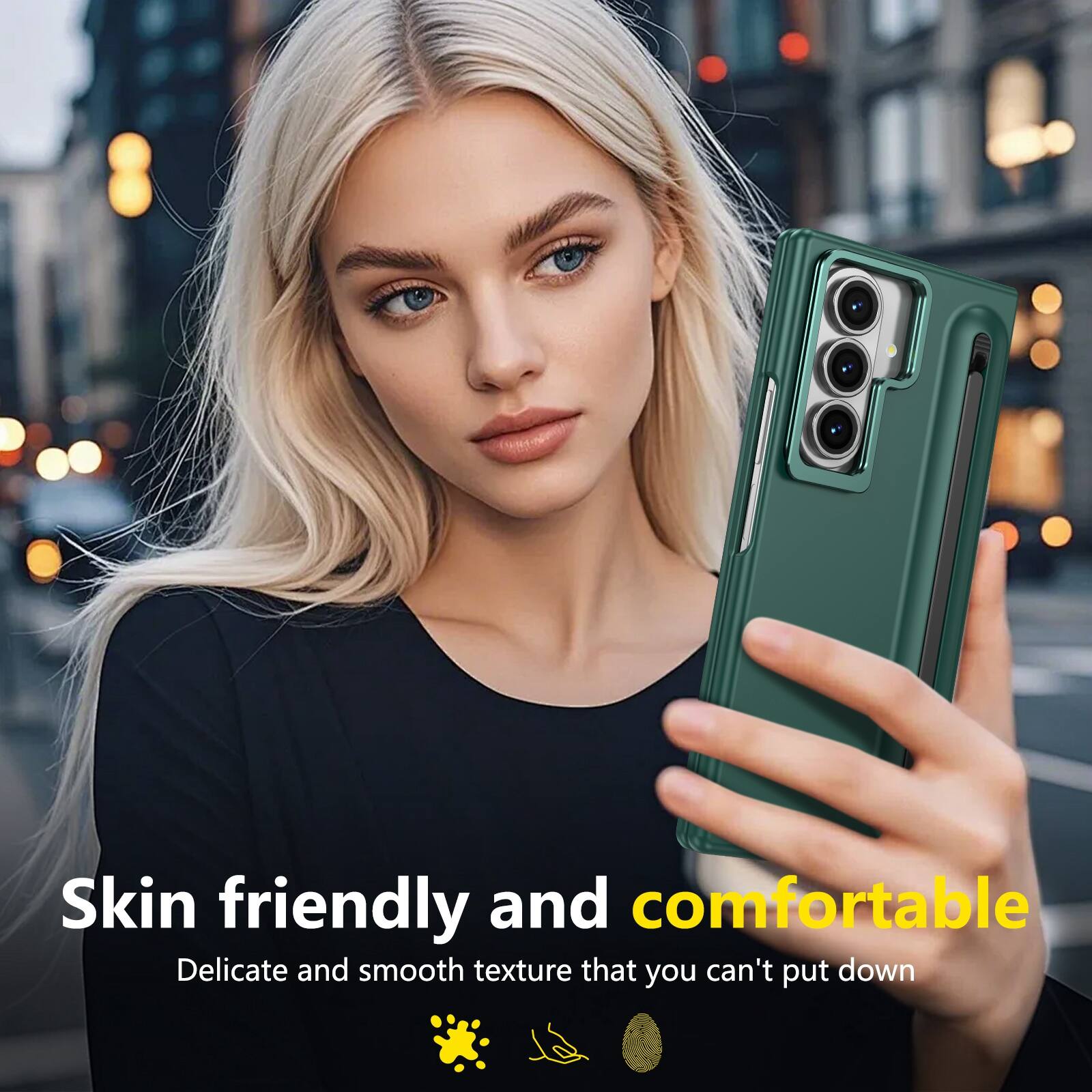 Skin friendly and comfortable  
Delicate and smooth texture that you can't put down
