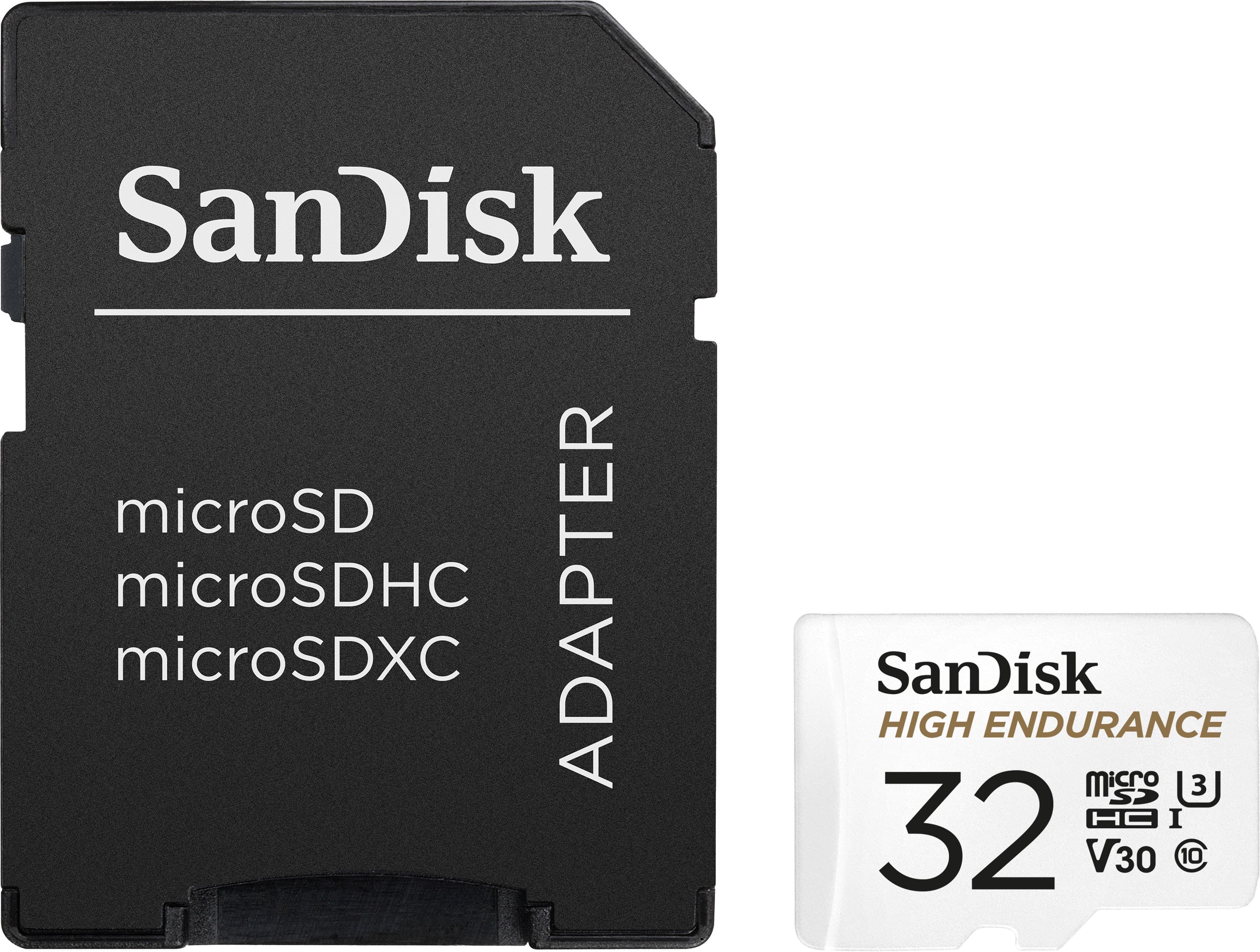 32GB SanDisk High Endurance microSDHC Card with Adapter SDSQQNR