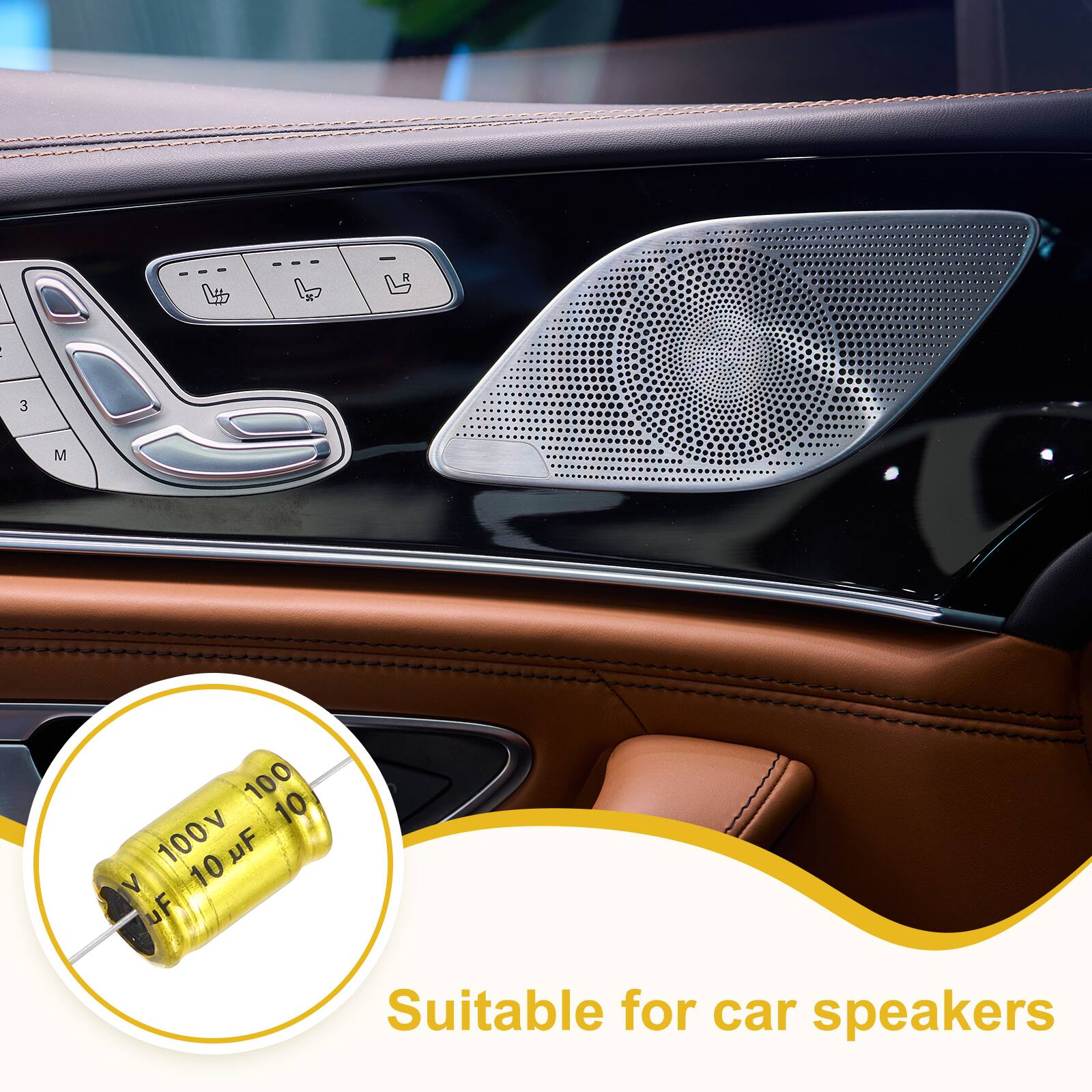 3 M 100 10 100v uF V 10 uF Suitable for car speakers