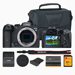 Canon - EOS R7 Mirrorless Camera with Cropping Guide Firmware Bundle