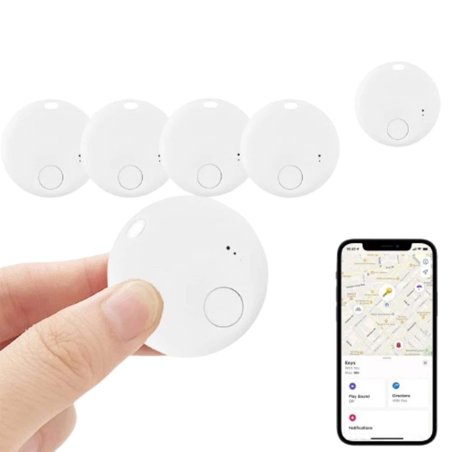 Home Collection - 4x Air Tracker Tag for Apple - Ultra-Long Standby Time - White