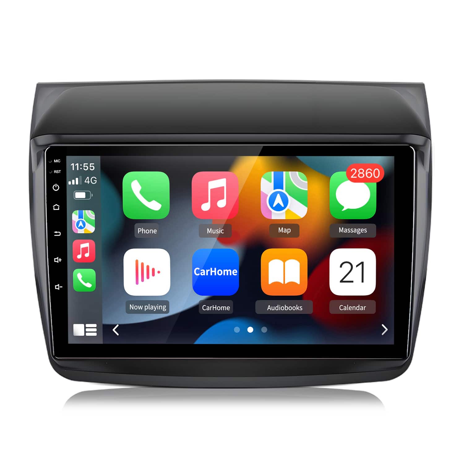 Junsun - 9 Inch 8 Core 4+64GB Android 15 carplay Car Stereo Radio 2008-2016 GPS Navi WIFI SWC RDS DSP BT FM - Black