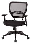 Office Star Products - Space Seating Mesh Fabric Manager Chair - Black
