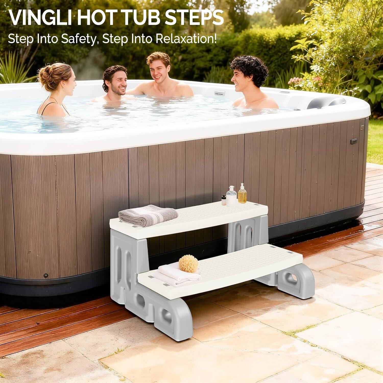 VINGLI HOT TUB STEPS  
Step Into Safety, Step Into Relaxation!
