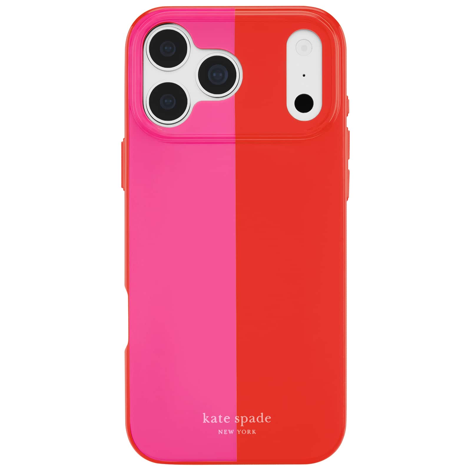 kate spade new york - Protective Case with Magsafe for Apple iPhone 18 Pro / iPhone 17 Pro - Racing Stripe Pop Pink
