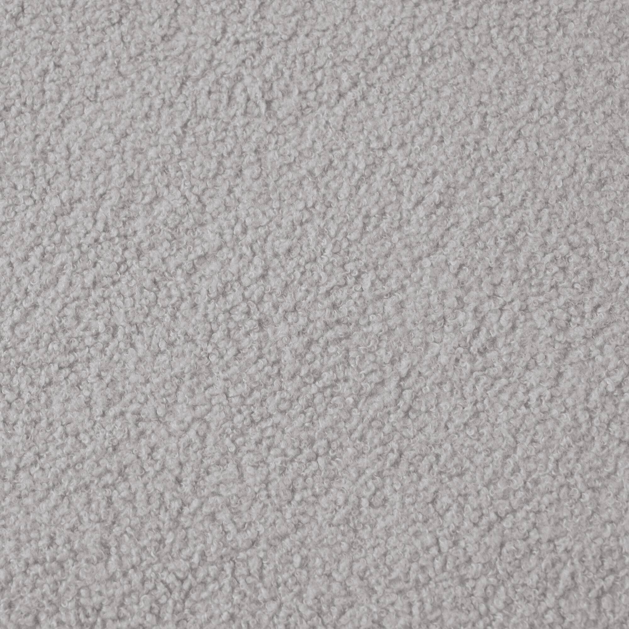 Alt View 10. GOODSILO - Modern Curved Loveseat Sofa with Teddy Velvet Fabric for Small Spaces and Apartments - Grey.